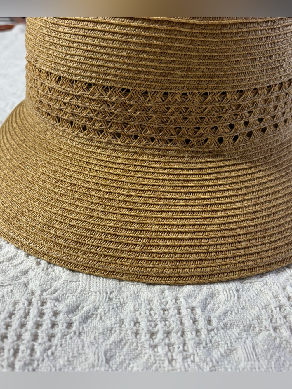 Straw Bucket Sun Hat - San Diego Hat Co.
Adjustable Hat Color:
Toast. - Picture 6 of 13